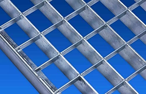 Industrie Gitterrost verzinkt 1000x1000mm Maschenweite 30x30mm Gesamthöhe 30mm