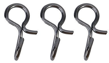 Agatige 50 pcs Quick Fly Fishing Snaps, Stainless Steel Fly Fishing Snap Hooks No Knot Fast Snaps for Flies Hook and Jigs(S)