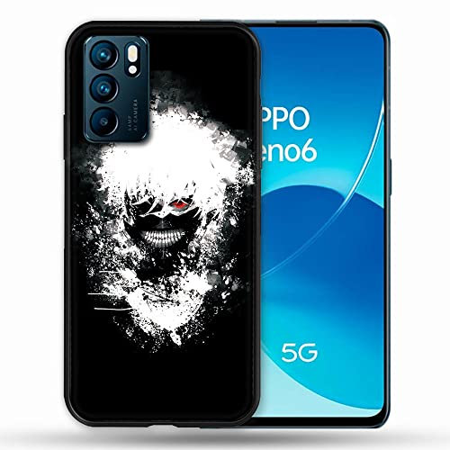 Schutzhülle für Oppo Reno 6 Manga Tokyo Ghoul Kaneki Tag
