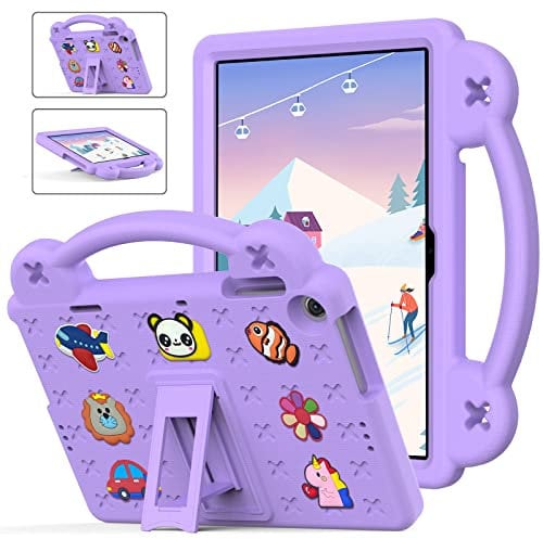 YRH Case for Lenovo Tab M10 (3rd Gen) Case TB328FU 2023 Model, Kids EVA Tablet Cover with Stand Handle, Purple