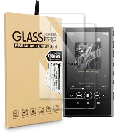 AudioPartner Lot de 2 films de protection d'écran LCD anti-rayures 9H pour Sony Walkman NW-A300 Series NW-A306 NW-A307
