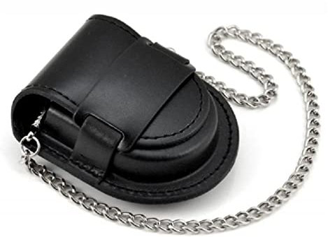 Taschenuhr Fall Leder Koffer Schutzhülle Gürteltasche mit Kette Geschenk für Weihnachten Jahrestag Geburtstag Einfache Verwendung Leder Geldbörse Tasche für Männer und Frauen