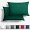 Alreya 2er-Set Mako Satin Kissenbezug 40 x 60 cm - 100% Baumwolle mit YKK Reißverschluss, Superweicher Kopfkissenbezug, Kissenhülle, Oeko-TEX® Standard Zertifiziert, Waldgrün, nur Kissenbezug