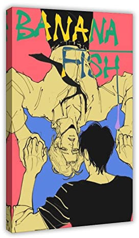 ZAPORA Exklusive Kunst Anime Banana Fish Poster 18 Leinwand Poster Schlafzimmer Dekor Sport Landschaft Büro Zimmer Dekor Geschenk Rahmenstil 20 x 30 cm