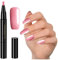 3 in 1 Nail Polish Pen, UV/LED Nail Polish Gel - Need To Use Nail Lamp for Drying - One Step Gel Nail Polish Pen Brush Soak Off Gel Ideal for Home and Professional Manicure, 1PC