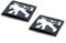 2 Stück Aufkleber 16 x 16 mm. Passend fürPeugeot-Auto mit Logo Kfz. Für Schlüssel Key Fernbedienung usw. Quadrat Sticker mit Emblem (16x16mm Peug. 2St.)