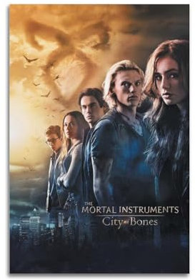 VZRSQZK Filmposter City of Bones dekoratives Gemälde, Leinwand-Wandposter und Kunstdruck, modernes Familienschlafzimmer-Dekor-Poster, 20 x 30 cm