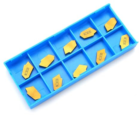 10 Stück NC3030 Hartmetalleinsätze, CNC-Einstecheinsätze for Drehmaschine, Einstechen und Trennwerkzeug