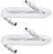 Security-01 2-Pack 1m Extension Cable, Plug 5.5mm x 2.1mm, DC 5V 6V 9V 12V 24V Power Adapter Extension Cord, for CCTV Camera, IR illuminator, Printer, LED Strip, White