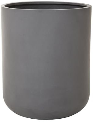 VIVANNO Blumentopf Pflanztopf Fiberglas Chico Beton-Design Grau (60x50 cm)