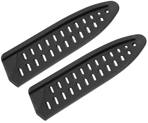 M METERXITY 2 Pack PP Knife Sheaths - Kitchen Knife Protectors Edge Guard Blade Protective Cover for 6 Chef Knife, Apply to Kitchen Camping Traveling (Black)
