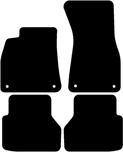 Kovvar Fußmatten passend für Audi A6 C8 2018-2025 Passend zur Ausführung: Avant/Limousine/Allroad Quattro | Hintere Matten ohne Befestigungen | Qualität: Comfort