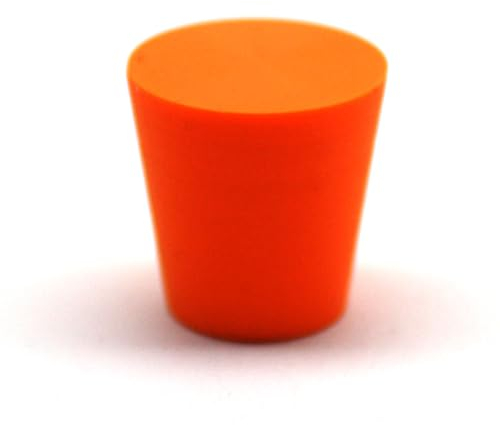 Generisch Bunte Schrankknöpfe Modell -Kegelstumpf Matt- für Schubladen und Schranktüren (3, Neon-Orange E03)