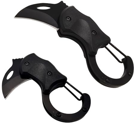 XUDIY Small Stainless Steel Pocket Knife for Everyday Carry- Razor Sharp UK Legal Non-Locking EDC Folding Knife with 1.34 Inch Blade for Camping, Hiking, Fishing and Outdoor(Black)