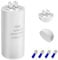 Condensateur CBB60,Iruihoo 6µF 450V Condensateur moteur 50/60Hz de démarrage 6UF Condensateur de marche moteur Fiche pour moteur électrique
