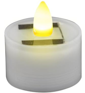 Yugugomo 6 Solaires Bougies À LED, Bougies Solaires Vacillantes D'extérieur Étanches, Fausses Bougies Chauffe-plat Pour Une Utilisation En Intérieur, Pour Lanterne De Jardin, Décoration D'intérieur