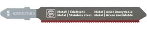 Fein Stichsägeblatt für abrassive Materialien HM 60 T1.1 MSS SC – 3 Stück, Sägeblätter für Stichsäge F-IRON Jig 26 AS, Stichsägeblätter 63503175010