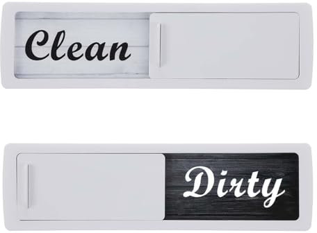 Clean/Dirty Dishwasher Sliding Sign Dishwasher Clean Dirty Magnetic Sign Non-Scratch Slide Indicator Used for Cleaning and Dirt Reminder Signs, Fashion Kitchen Gadgets