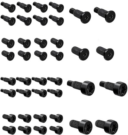 40 PCS Spare Screws for Ring Doorbell, Screw Replacement Set, Carbon Steel Flat Head Torx T6/T15 Screws, Compatible with Ring Doorbell 2nd Generation