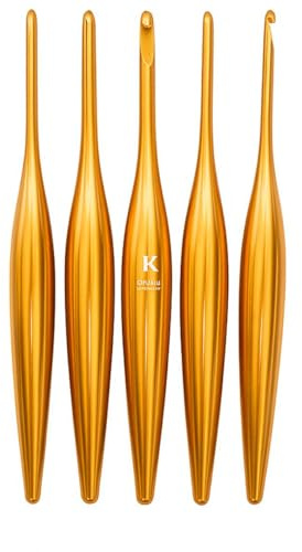 Furls Crochetlimitierte Auflage, Bronze Streamline Metal, Häkelnadeln mit ergonomischem Griff, 17,8 cm (Bronze Streamline Metal, J – 6,00 mm)