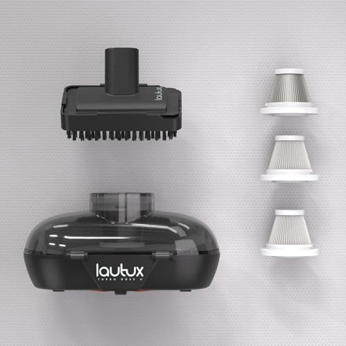 lautux Turbotastic Pro 2 Premium Staubsauger-Zubehörset, Turbodüse, Teppichdüse, Edelstahlfilter, 2X HEPA-Filter, Waschbar