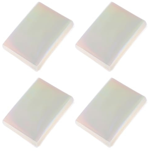 Homoyoyo 100 Transparente Schutzhüllen für Spielkarten 65x90mm aus Langlebiger Regenbogenfolie Sammelkartenhüllen für Kartenschutz und Sammlungen