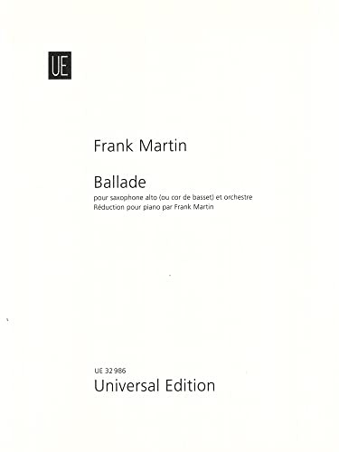 UNIVERSAL Martin: Saxophone For Ballad (Saxophone, Piano) Universal Inc.