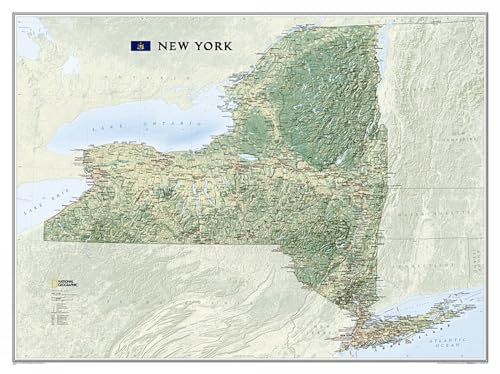 New York: Wall Maps U.s.: Reference Maps (National Geographic Reference Map)