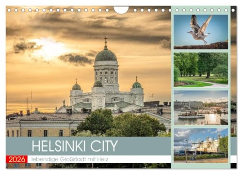 HELSINKI CITY (Wandkalender 2026 DIN A4 quer), CALVENDO Monatskalender: Helsinki, die finnische Metropole. (CALVENDO Orte)