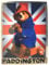 Paddington Bear Movie Union Jack Character Fridge Magnet - Officially Licensed, 4.5cm x 6.3cm, Metal, on Themed Backing Card