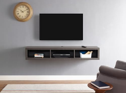 Martin Furniture Floating Tv Console, 60, Skyline Walnut
