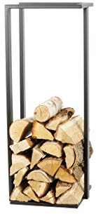MAGNUS Brennholzregal R136A Schwarz Kaminregal Holzregal Ofenregal
