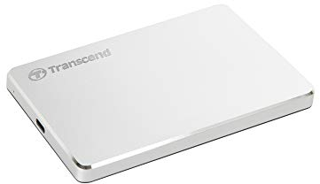 Transcend 2TB Portable Hard Drive USB Type-C 3.1 Gen 1 StoreJet Sliver -TS2TSJ25C3S