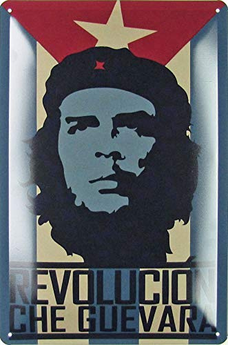 Blechschild 20x30cm gewölbt Che Guevara Cuba Revolucion Revolution Kuba Deko Geschenk Schild