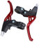 Auvstar Bremshebel, Vollaluminiumlegierung Universal Bremsgriff für Gebirgsstraßen Fahrrad, Handgriff Bremse 2.2cm Durchmesser Fahrradteile (Rot)