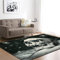 Ste-X Teppich Große Maßgefertigtes Design Nordischen Stil Nicht-Mainstream-Schädel 2 Wohnzimmer Couchtisch Matte Hause Modernen Minimalistischen Schlafzimmer (Teppich 10,147x203cm)