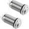 WMYCONGCONG 2 PCS 12mm Verriegelung Wasserdichter Metall-Druckknopfschalter Ein Aus 3A 250V AC