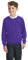 EX M&S Boys Girls Unisex School Crew Neck Round Neck Sweatshirt Uniform Ages 3-13 Years Purple
