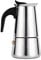 Denash Coffee Maker, 100ml/200ml/300ml/450ml Stainless Steel Espresso Moka Pot with Ergonomic Handle for Home Office(100ml)