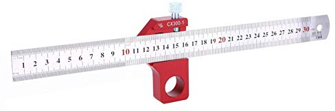 CX300-1 300mm Woodworking Square Ruler Multifunction Scriber Hardware Measuring Tool for Height Angle