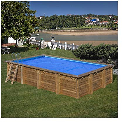 Gre Cubierta de piscina Rectangular Flotante Durabilidad Polietileno