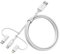 OtterBox 3in1 USBA-Micro/Lightning/USBC Robustes Kabel, Performance Serie, Weiß