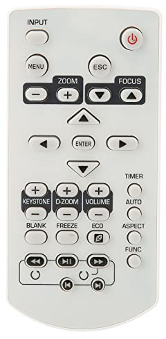 VBESTLIFE For CASIO Projector Remote Control, YT‑130 New Projector Remote Controllor Replacement for CASIO XJ‑A142 XJ‑A147 XJ‑A242 XJ‑A247 Projectors