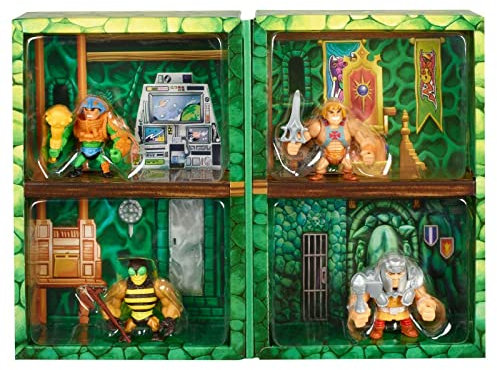 Masters of the Universe Eternia Minis He-Man, Buzz-Off, Man-at-Arms & Ram-Man 2-Inch Mini Figure 4-Pack