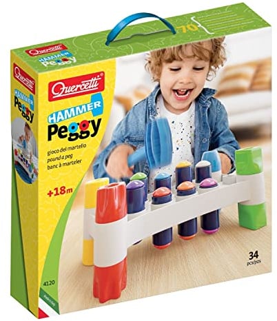 Quercetti - 4120 Hammer Peggy; Jeu éducatif pour Le Premier âge