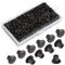 Drill Hole Cover Caps Plastic Hole Plugs M5 600pcs for Blanking Furniture Kitchen Cabinet Shelf Button Bracket Cupboard Bookcase Closet Suit for 5mm holes Black