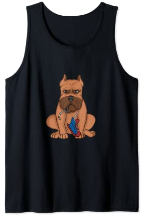 Hund Schuh Cartoon Comic Hundeerziehung Tank Top