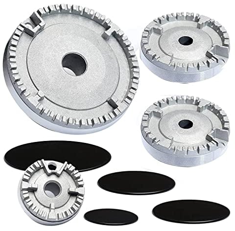 Hundnsney 1Set Oven Gas Hob Burner Crown Flame Cap Gas Burner Flame Cap Fits Most Gas Stove Burners