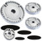 Hundnsney 1Set Oven Gas Hob Burner Crown Flame Cap Gas Burner Flame Cap Fits Most Gas Stove Burners