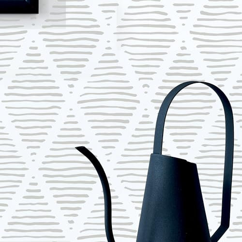 STENCILIT® Sketched Lines Pochoirs Muraux Réutilisables - Lot de 2 Pochoirs 36 x 89 cm, Motifs Géométriques pour Peinture Décorative Murale, Pochoirs Scandinaves Modernes